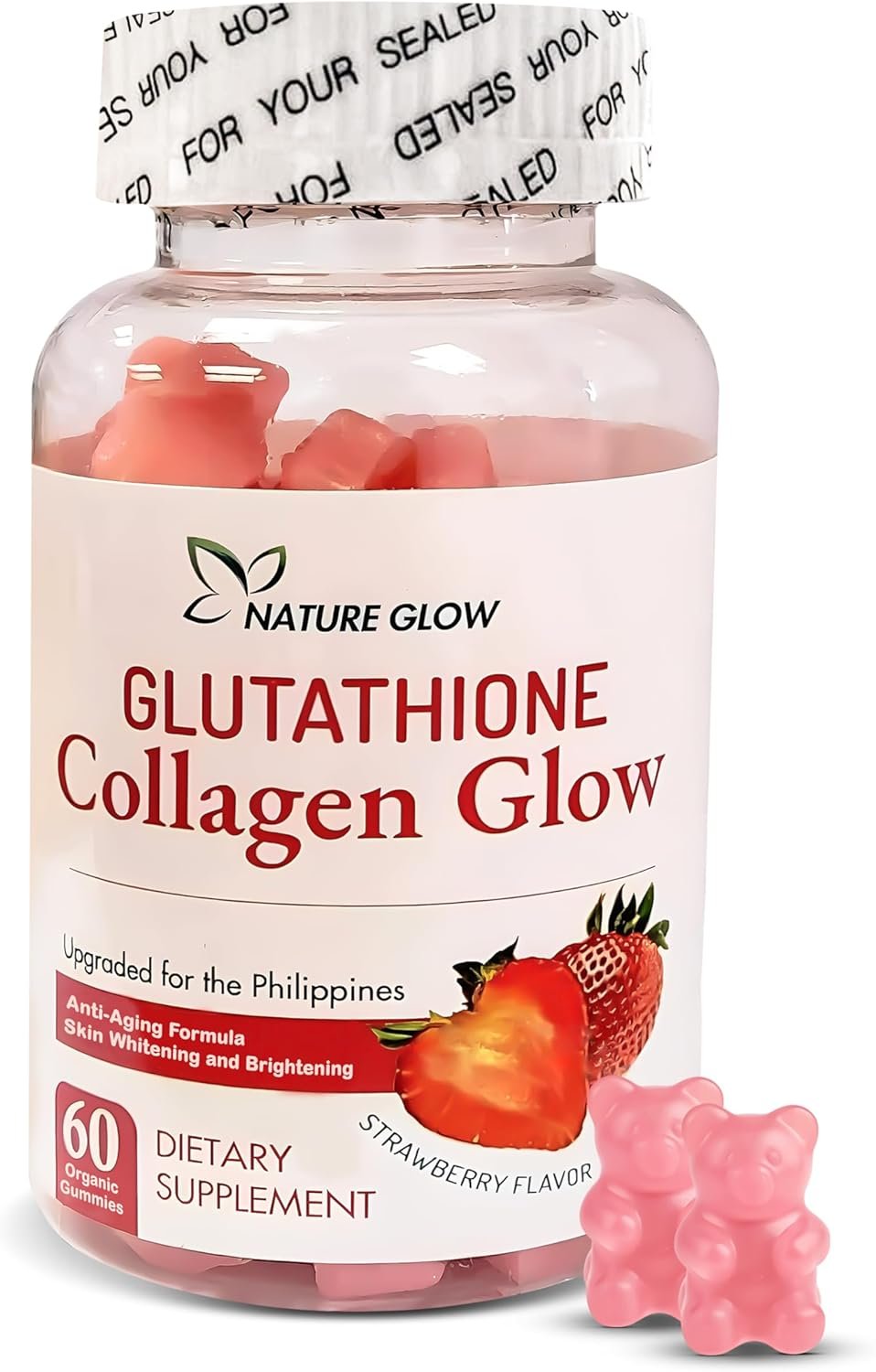 Growtin Glutathione Collagen Glow Gummies