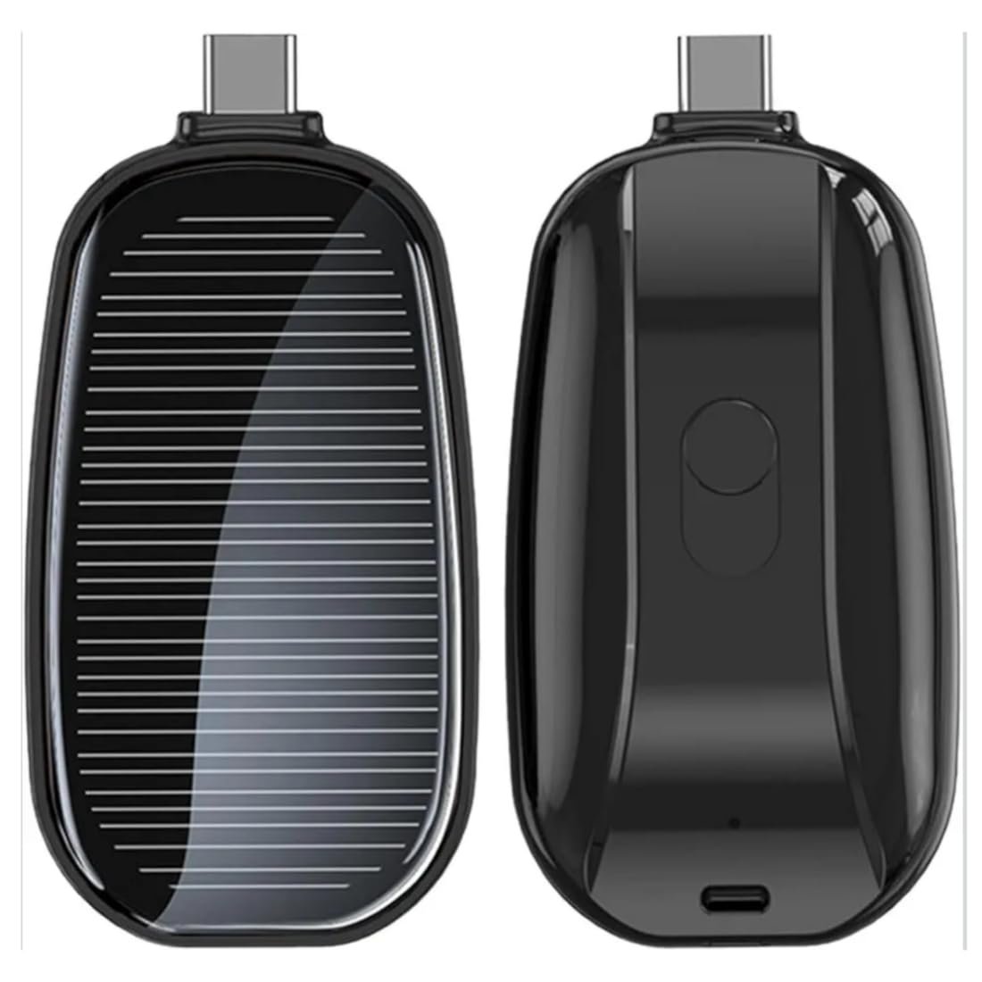 Solar Power Bank Keychain Charger